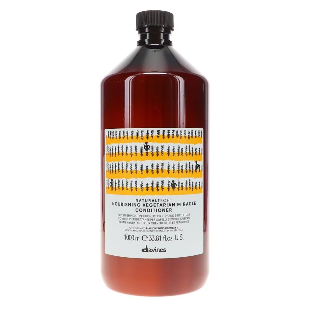 Davines NaturalTech Nourishing Vegetarian Miracle Conditioner Liter & Pump